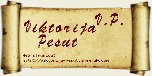 Viktorija Pešut vizit kartica